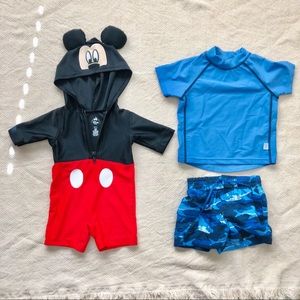Disney Mickey Mouse 3 & 6M kids Swimsuit